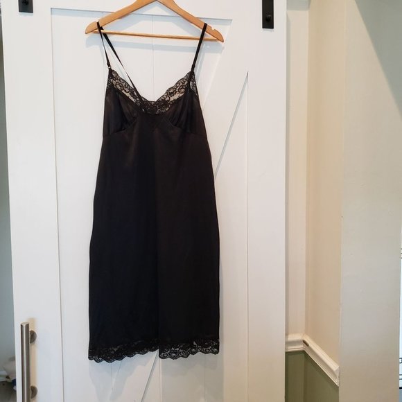 Wondermaid Other - 𝅺Vintage Wondermaid Black Lace Slip, Size 38, Made in USA Y2K